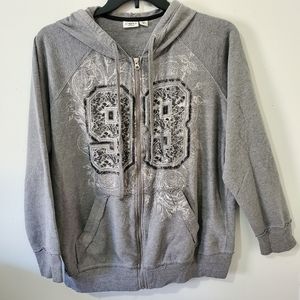 Cato Grey Hooded Jacket Size 22/24
